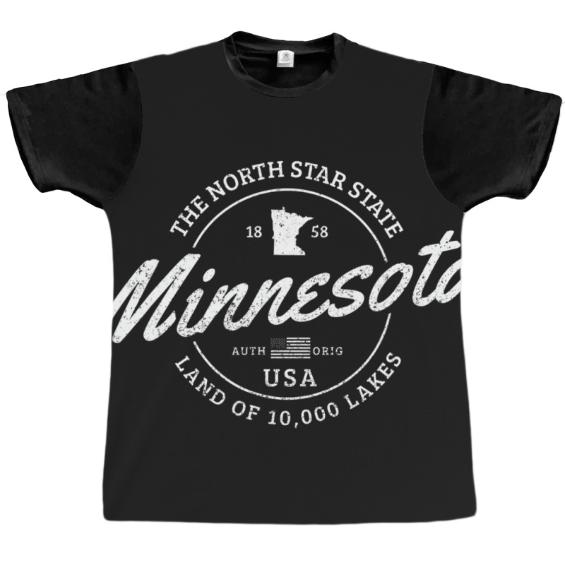 Trending Minnesota North Star State Souvenir 10000 Lakes Graphic T-shirt | Artistshot