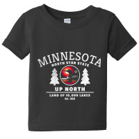 Limited Edition Minnesota North Star State Up North With Loon Baby Tee | Artistshot