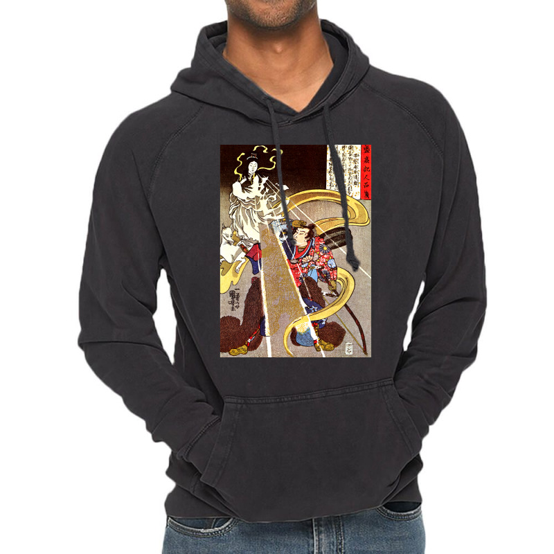 Utagawa Kuniyoshi   A Man Confronted With An Apparition Of The Fox God Vintage Hoodie | Artistshot