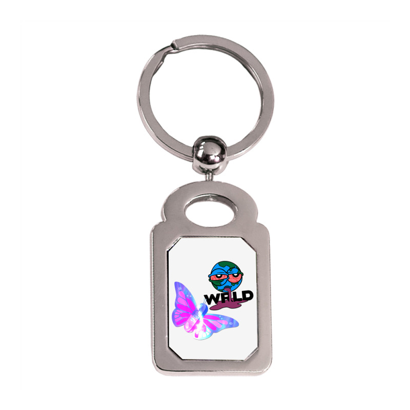 Juice Cover Art Silver Rectangle Keychain | Artistshot