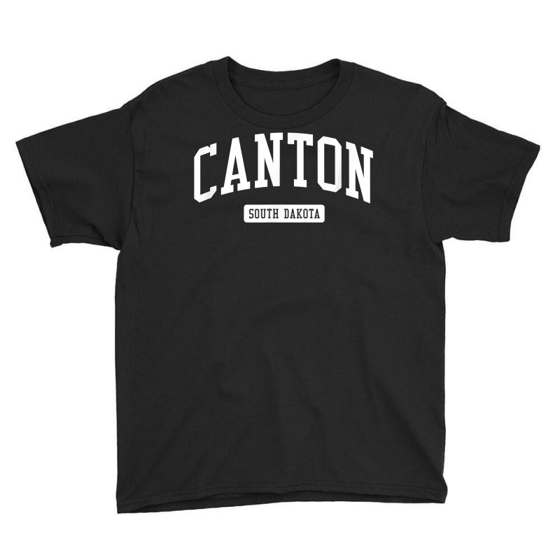 Canton South Dakota Sd Vintage Athletic Sports Design T Shirt Youth Tee | Artistshot