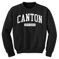 Canton South Dakota Sd Vintage Athletic Sports Design T Shirt Youth Sweatshirt | Artistshot