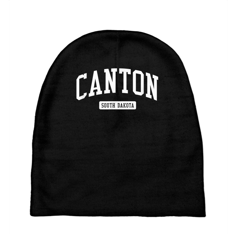 Canton South Dakota Sd Vintage Athletic Sports Design T Shirt Baby Beanies | Artistshot