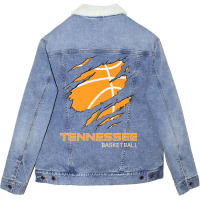 The Volunteer State Fan Tennesseean Tennessee Basketball Premium T Shi Unisex Sherpa-lined Denim Jacket | Artistshot