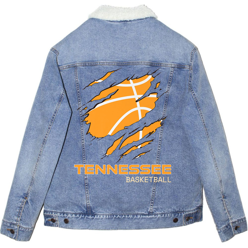 The Volunteer State Fan Tennesseean Tennessee Basketball Premium T Shi Unisex Sherpa-Lined Denim Jacket by nasson | Artistshot