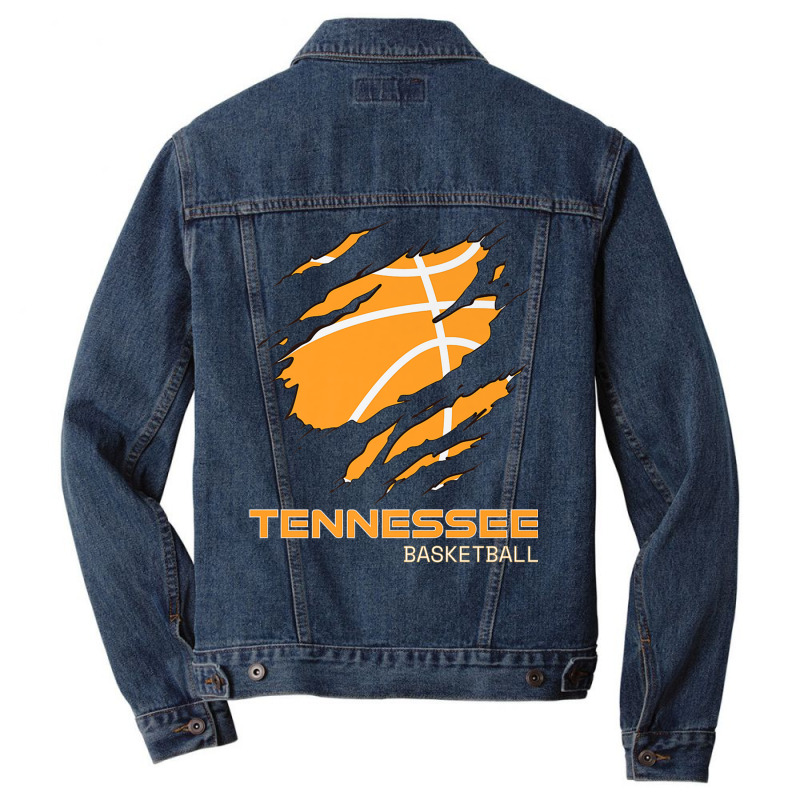 The Volunteer State Fan Tennesseean Tennessee Basketball Premium T Shi Men Denim Jacket by nasson | Artistshot