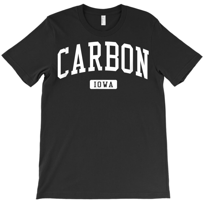 Carbon Iowa Ia Vintage Athletic Sports Design T Shirt T-shirt | Artistshot