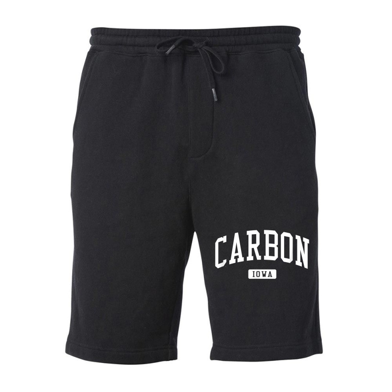 Carbon Iowa Ia Vintage Athletic Sports Design T Shirt Fleece Short | Artistshot