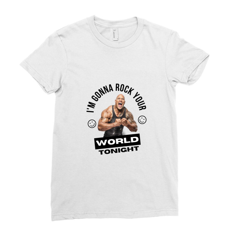 Dwayne Johnson Ladies Fitted T-Shirt by yenalsardao | Artistshot