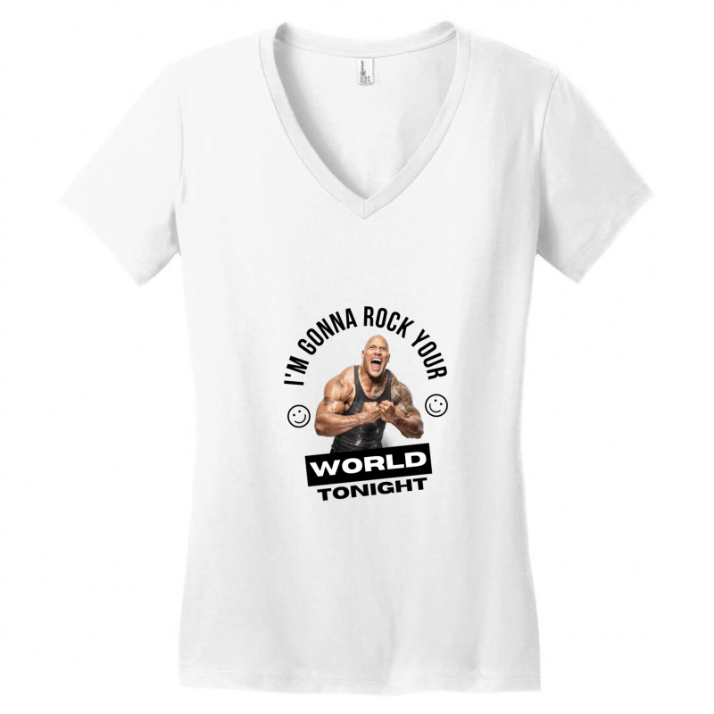 Dwayne Johnson Women's V-Neck T-Shirt by yenalsardao | Artistshot