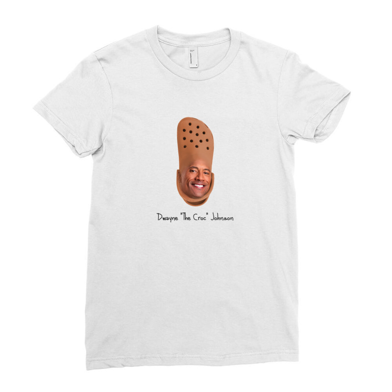 Dwayne The Croc Johnson Ladies Fitted T-Shirt by yenalsardao | Artistshot