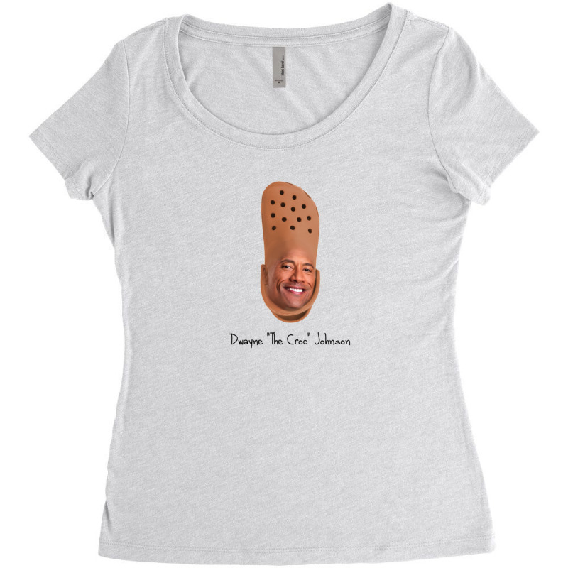 Dwayne The Croc Johnson Women's Triblend Scoop T-shirt by yenalsardao | Artistshot