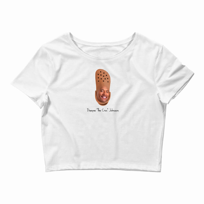 Dwayne The Croc Johnson Crop Top by yenalsardao | Artistshot