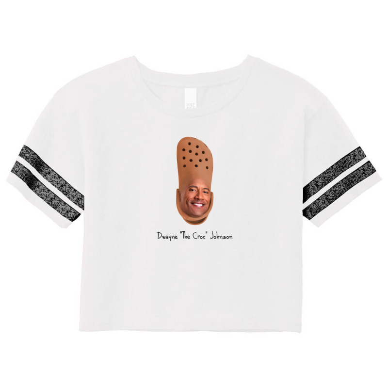 Dwayne The Croc Johnson Scorecard Crop Tee by yenalsardao | Artistshot