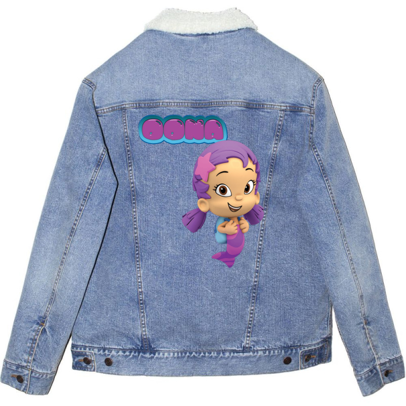 Oona  Bubble Guppies 1 Unisex Sherpa-lined Denim Jacket | Artistshot