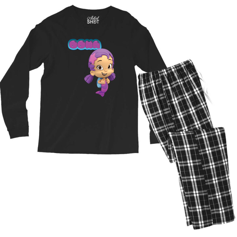 Oona  Bubble Guppies 1 Men's Long Sleeve Pajama Set | Artistshot