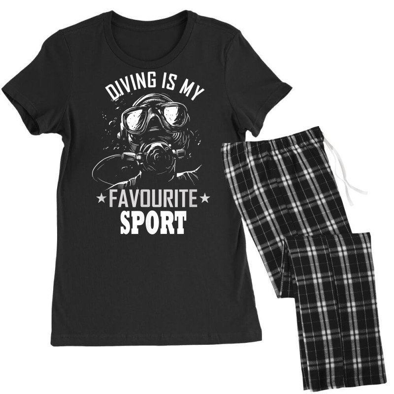 Diving Is My Favourite Sport   Diving T Shirt Women's Pajamas Set by joeykujalat4t | Artistshot