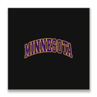 Hot Trend Minnesota Throwback Mn Classic Metal Print Square | Artistshot