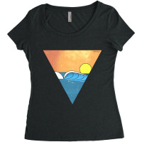 Minimal Wave Women's Triblend Scoop T-shirt | Artistshot