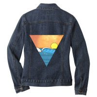 Minimal Wave Ladies Denim Jacket | Artistshot