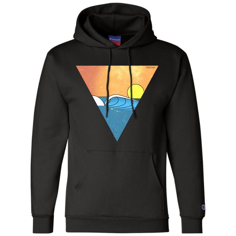 Minimal Wave Champion Hoodie by CHRISTIANKSON | Artistshot