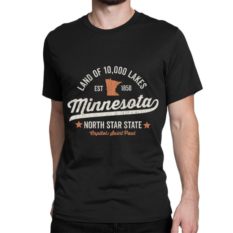 Trending Minnesota Vintage Sports North Star State Rough Classic T-shirt | Artistshot