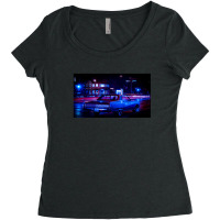 Futuristic Tokyo Cyperpunk Women's Triblend Scoop T-shirt | Artistshot