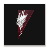 The Bloody Crow Metal Print Square | Artistshot