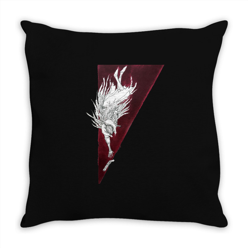 The Bloody Crow Throw Pillow | Artistshot