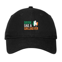 Drink Like A Gallagher  St Patricks Drinking Jacket Adjustable Cap | Artistshot