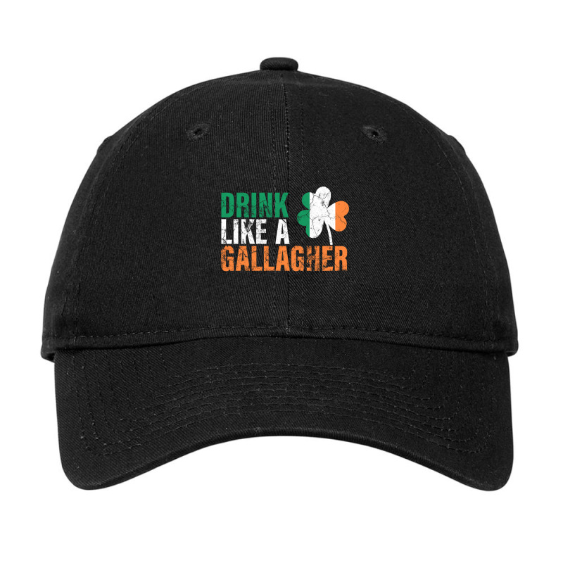 Drink Like A Gallagher  St Patricks Drinking Jacket Adjustable Cap | Artistshot