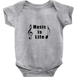 Music is Life, Musician T-shirts, Singers Gift Baby Bodysuit | Artistshot