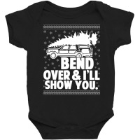 Bend Over And I'll Show You Matching Couple Christmas Baby Bodysuit | Artistshot