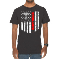 Trending Trauma Nurse American Flag Patriotic Registered Nurse Vintage T-shirt | Artistshot