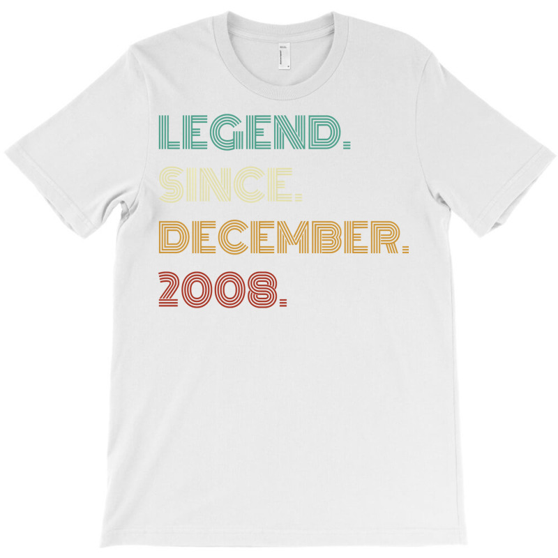 14 Years Old Legend Since December 2008 14th Birthday Pullover Hoodie T-shirt | Artistshot