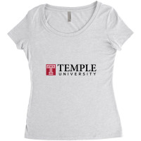 Temple University Women's Triblend Scoop T-shirt | Artistshot