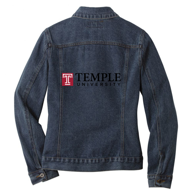 Temple University Ladies Denim Jacket | Artistshot
