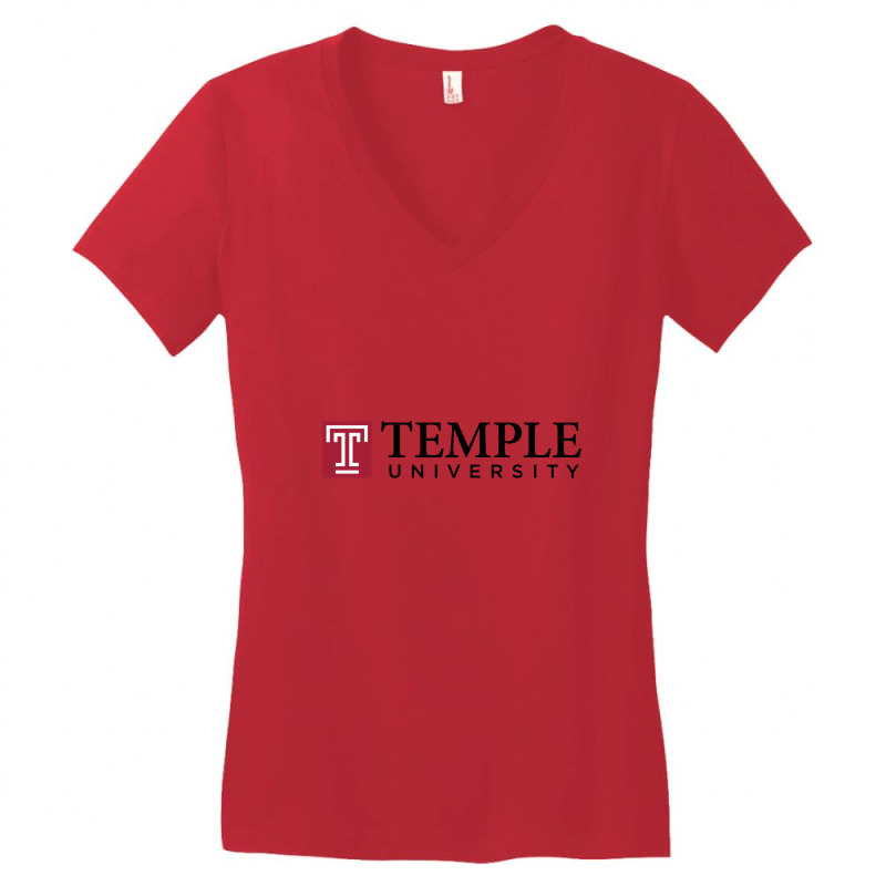 Temple University Women's V-neck T-shirt | Artistshot