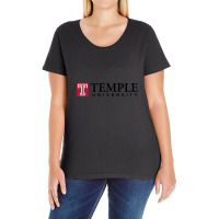 Temple University Ladies Curvy T-shirt | Artistshot