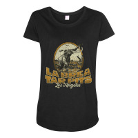 Hot Trend La Brea Tar Pits 1977 Maternity Scoop Neck T-shirt | Artistshot