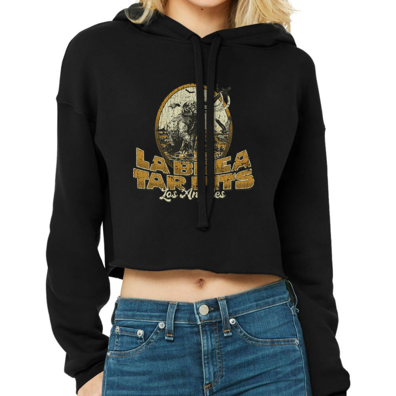 Hot Trend La Brea Tar Pits 1977 Cropped Hoodie | Artistshot