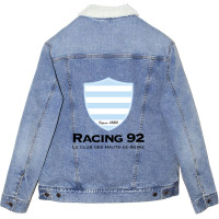 The Racing 92 Unisex Sherpa-lined Denim Jacket | Artistshot