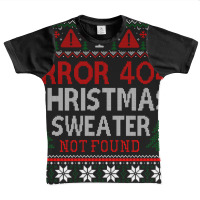 Limited Edition Ugly Sweater Not Found Error 404 Computer Christmas Graphic Youth T-shirt | Artistshot