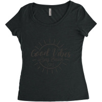 Limited Edition Good Vibes Long Beach California 1970's Women's Triblend Scoop T-shirt | Artistshot