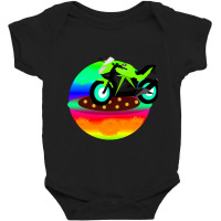 Hot Trend Green Motorcycle Baby Bodysuit | Artistshot