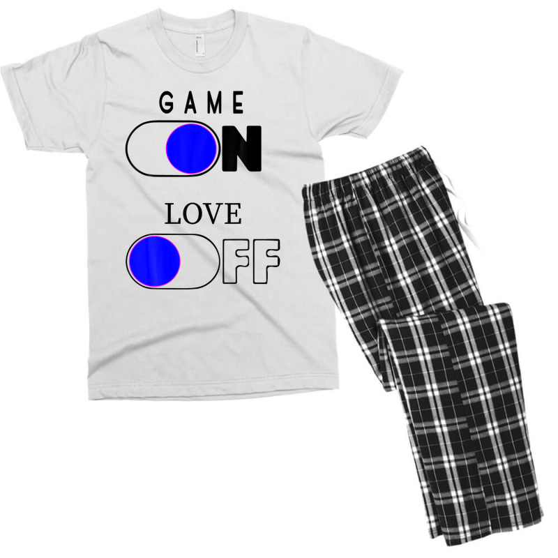 Game On - Love Off Love Vibeses Artwork Men's T-shirt Pajama Set by gnazzobekism | Artistshot