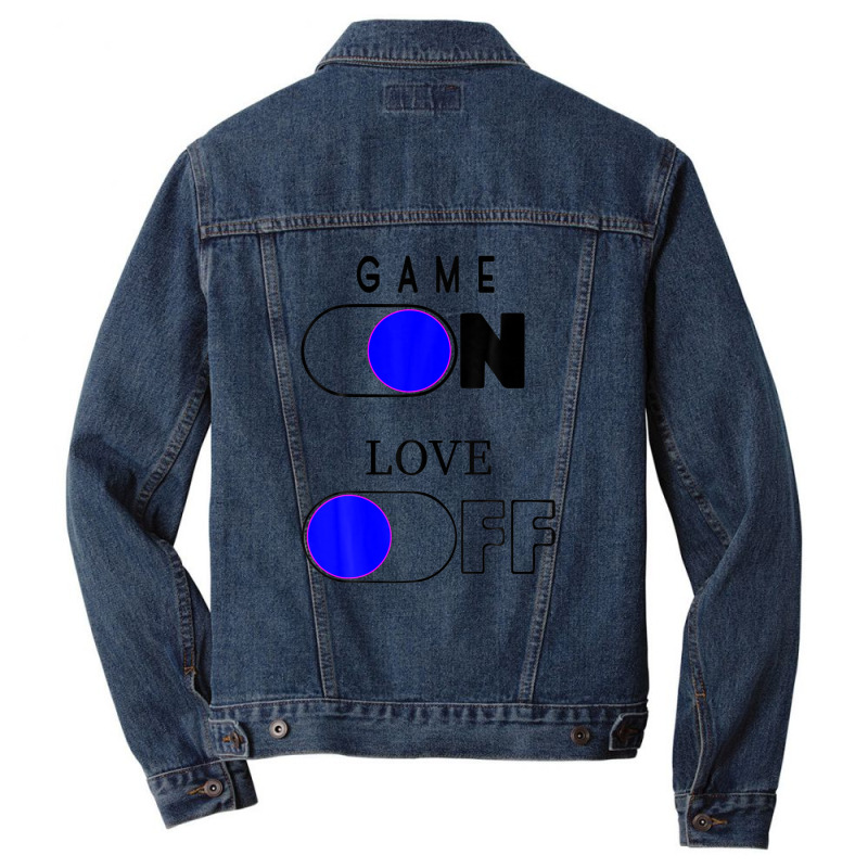 Game On - Love Off Love Vibeses Artwork Men Denim Jacket by gnazzobekism | Artistshot