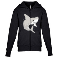 Hot Trend Great Shark Youth Zipper Hoodie | Artistshot