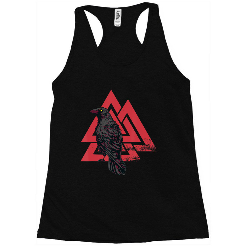 Hot Trend Norse Mythology Symbol Valknut Odins Raven Viking Valknut Racerback Tank by Sizemore Adame | Artistshot