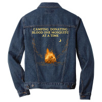 Donating Blood One Mosquito Camping Funny Camper Humor T Shirt Men Denim Jacket | Artistshot